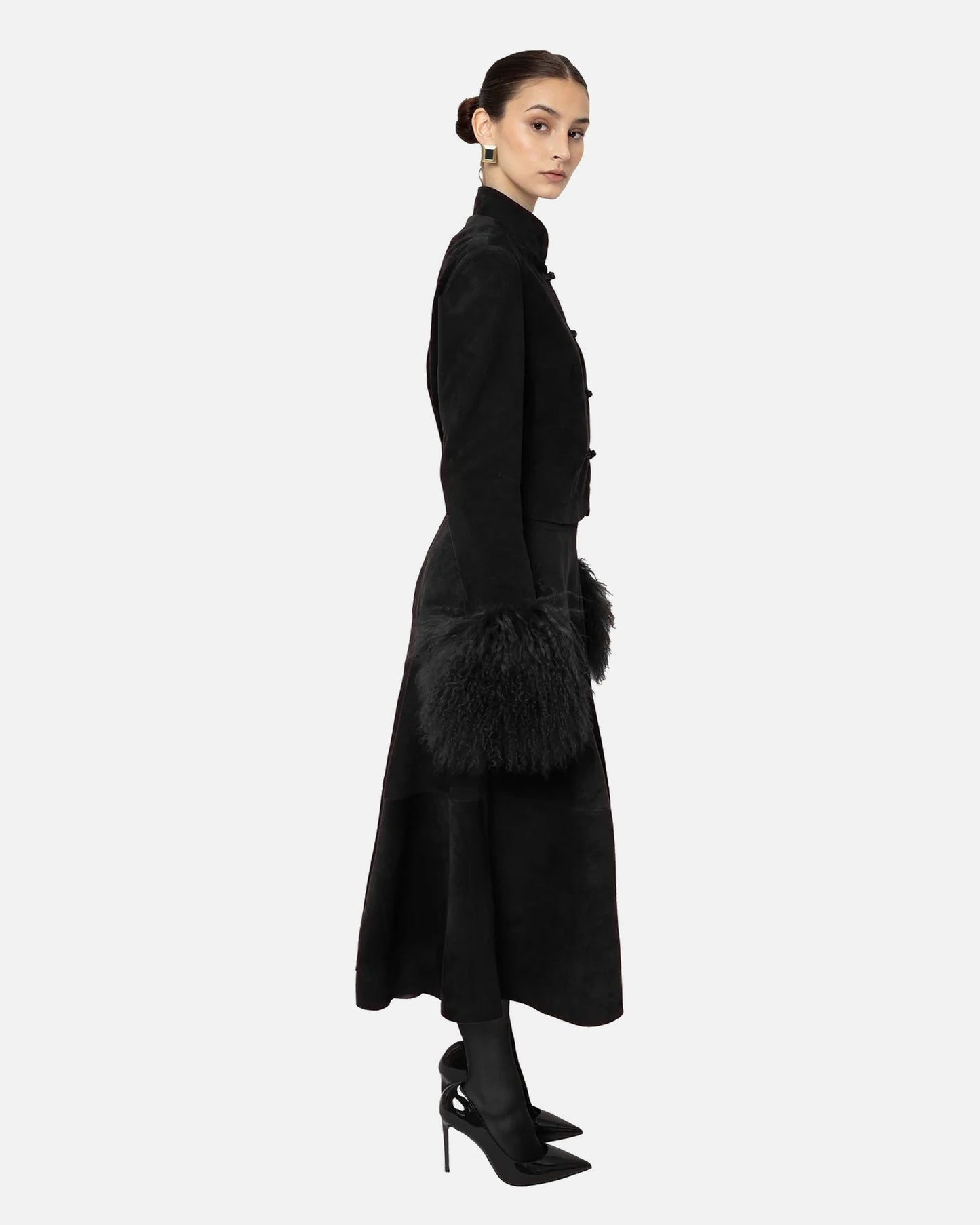 Alara Suede Maxi Skirt