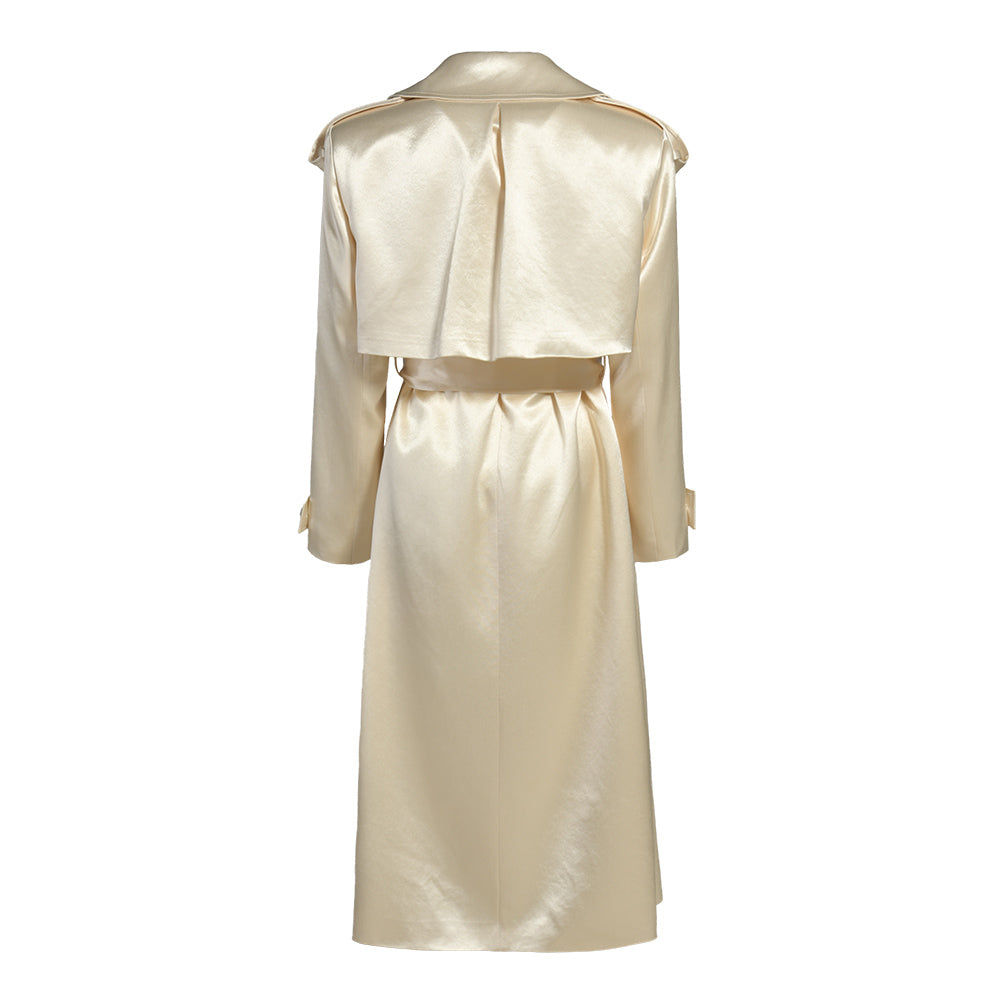 Olivia Satin Trench Coat