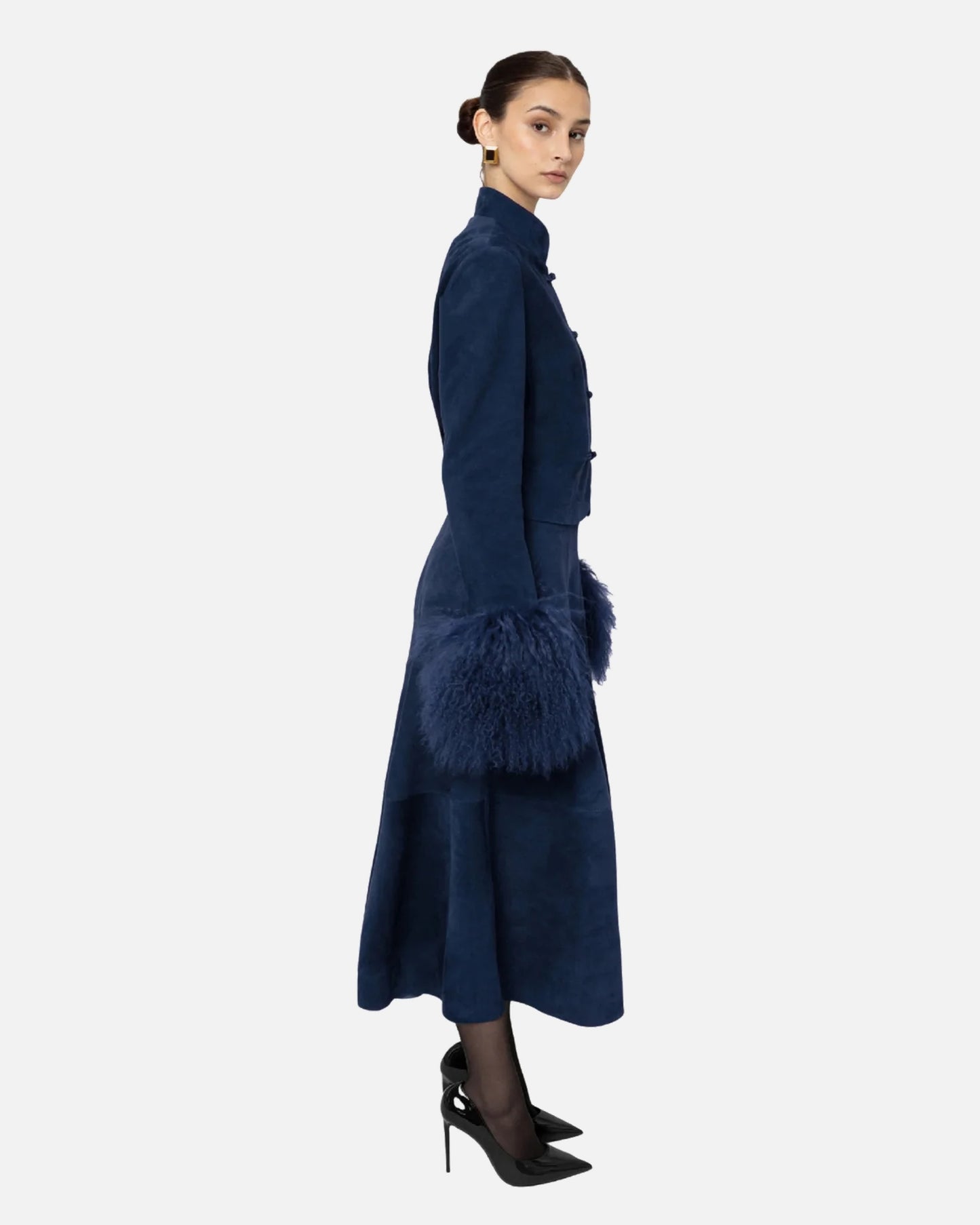 Alara Suede Maxi Skirt