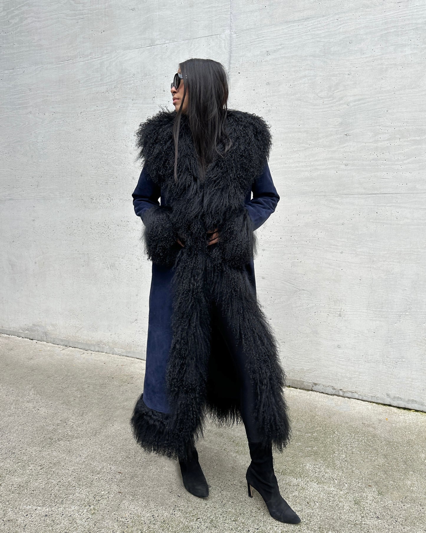 Dorothy Suede Maxi Coat