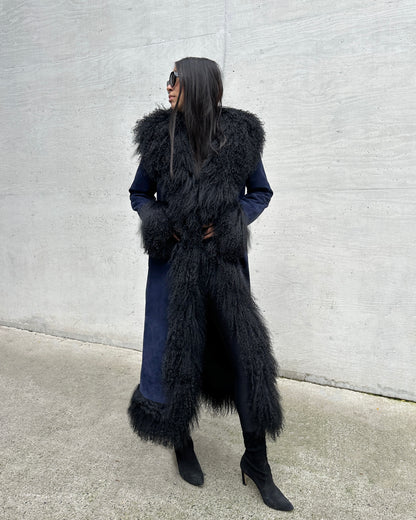 Dorothy Suede Maxi Coat