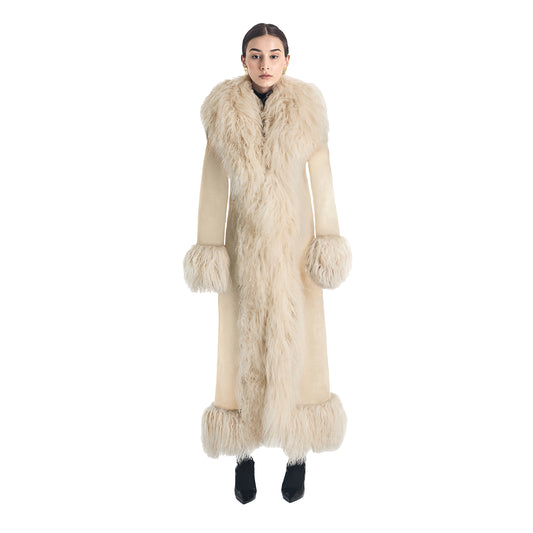 Dorothy Suede Ultra Maxi Coat