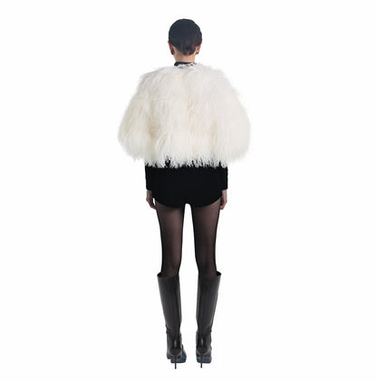 Carrie Shearling Shawl