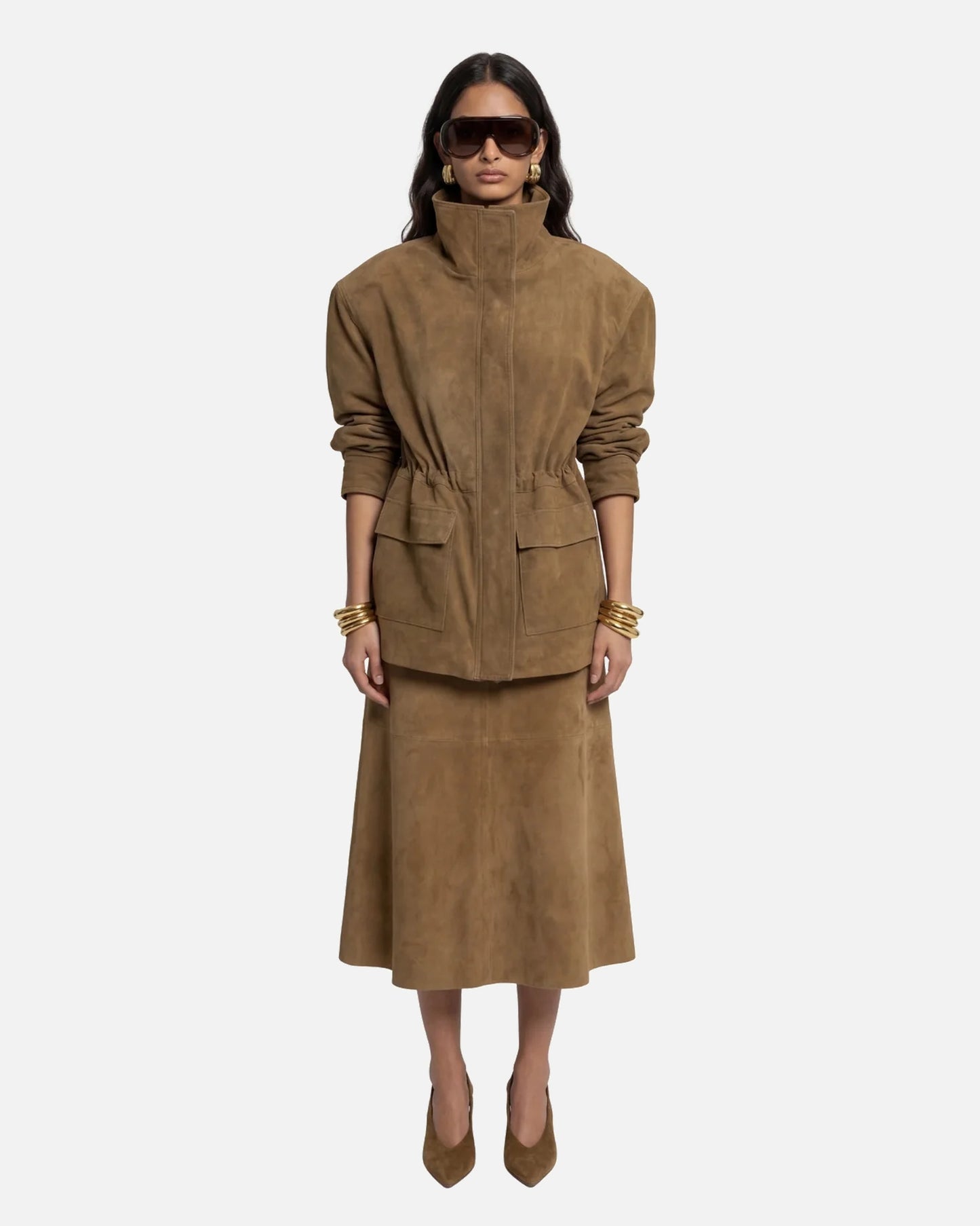 Alara Suede Maxi Skirt