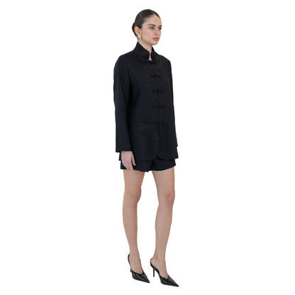 Sylvie Linen Mandarin Jacket