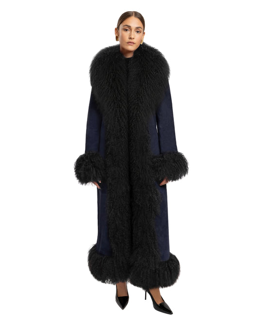 Dorothy Suede Maxi Coat