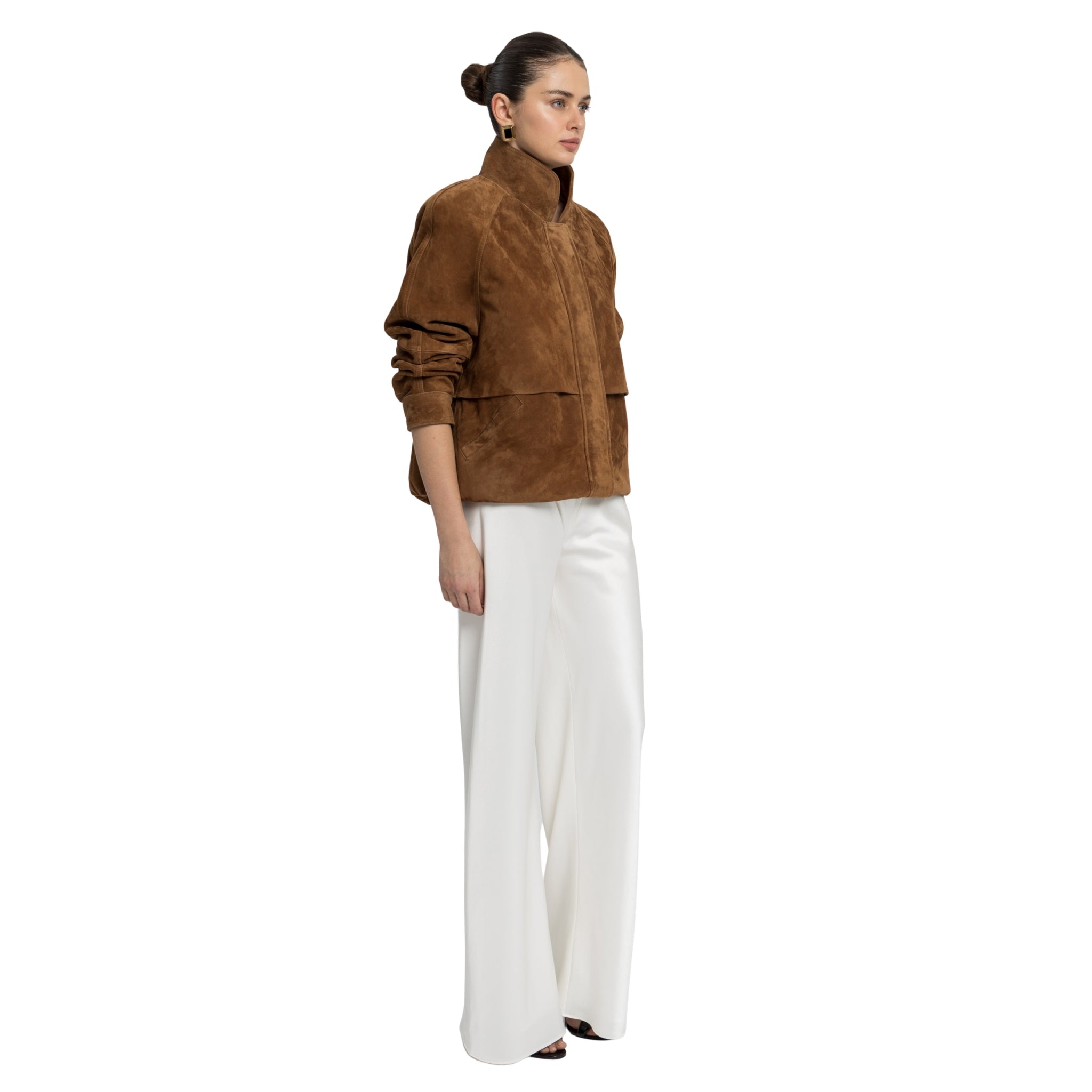 Remy Suede Bomber Jacket – SUSANNA CHOW