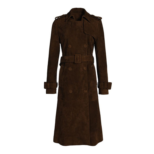 Sophia Suede Trench Coat