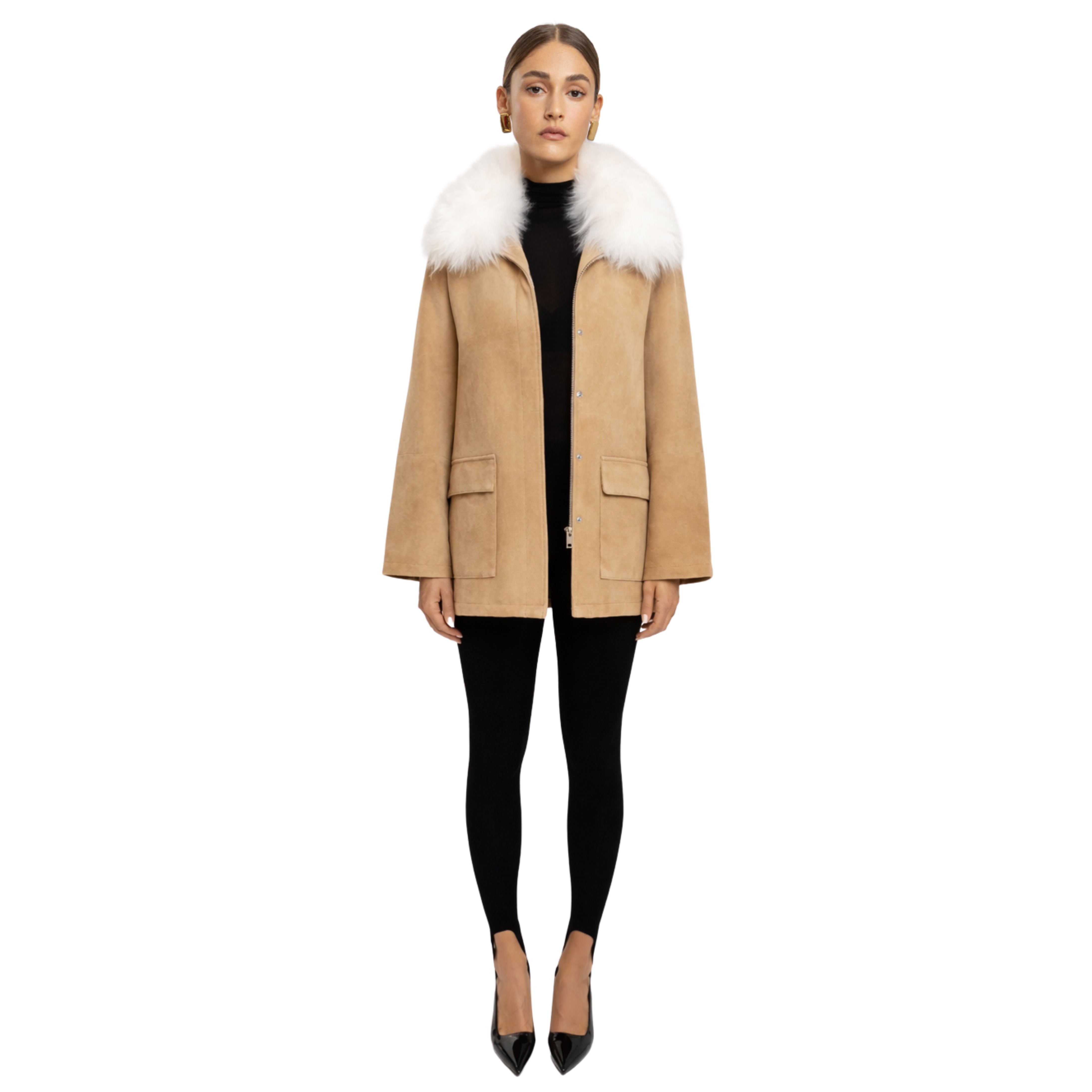 Raegan Suede Field Jacket – SUSANNA CHOW