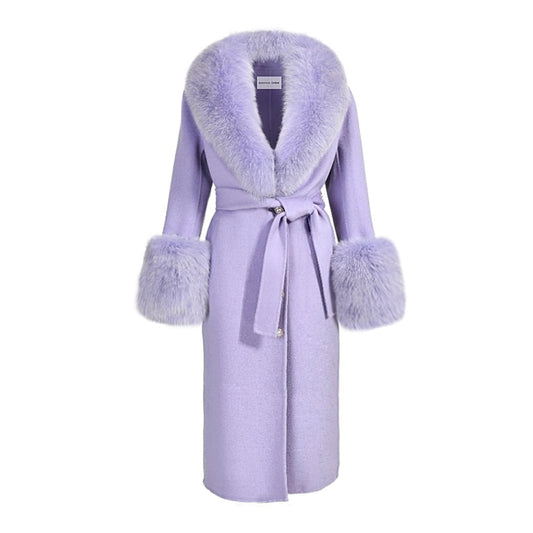 Jojo Cashmere Shearling Coat