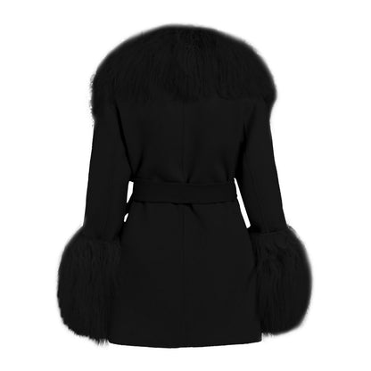 Mimi Cashmere Shearling Coat