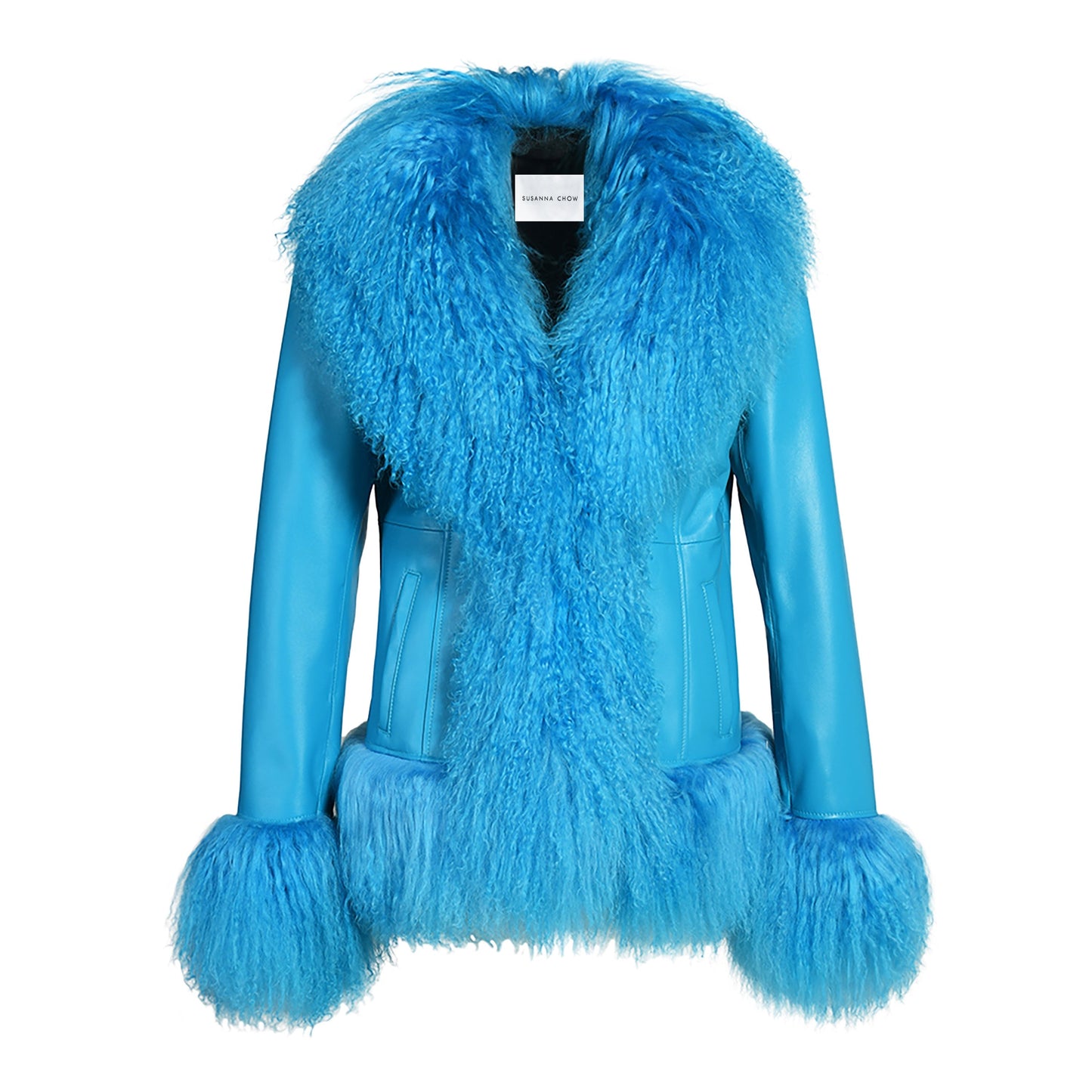 Dorothy Leather Shearling Coat Short Classic