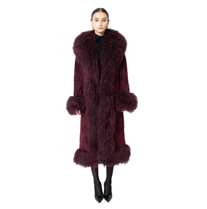 Dorothy Suede Maxi Coat