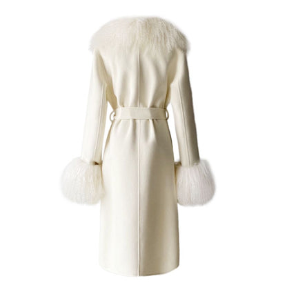 Inez Cashmere Shearling Coat