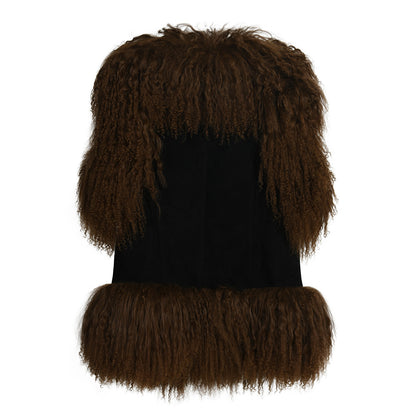 Dorothy Suede Shearling Vest