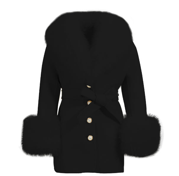 Mini Jojo Cashmere Fur Coat