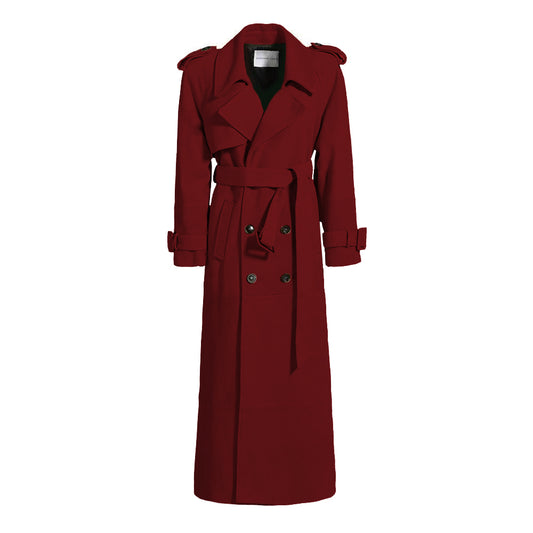 Madison Suede Trench Coat