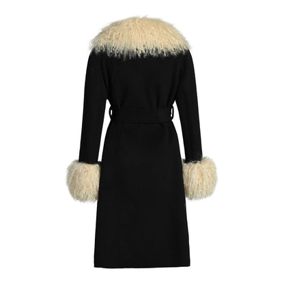 Inez Cashmere Shearling Coat