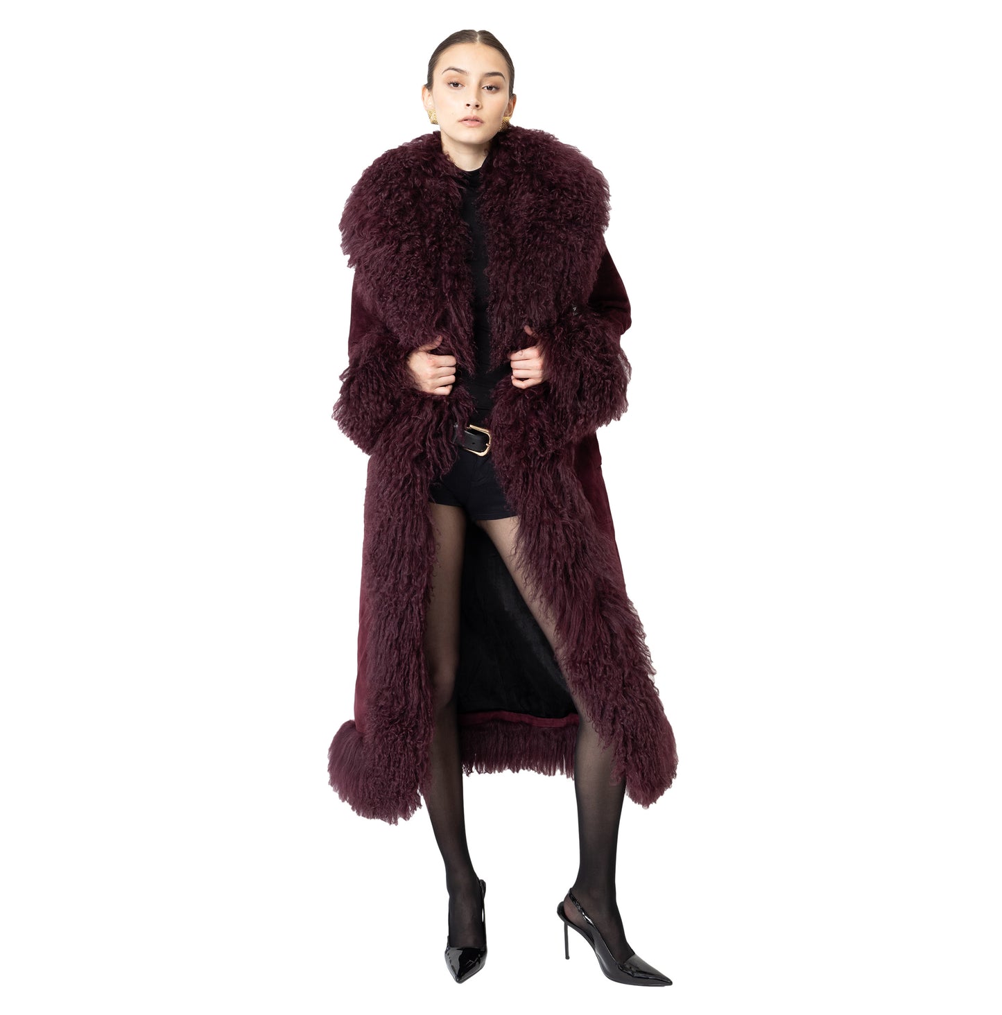 Dorothy Suede Maxi Coat