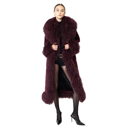 Dorothy Suede Maxi Coat