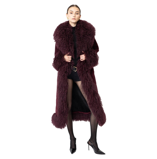 Dorothy Suede Maxi Coat