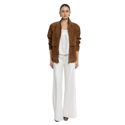Remy Suede Bomber Jacket