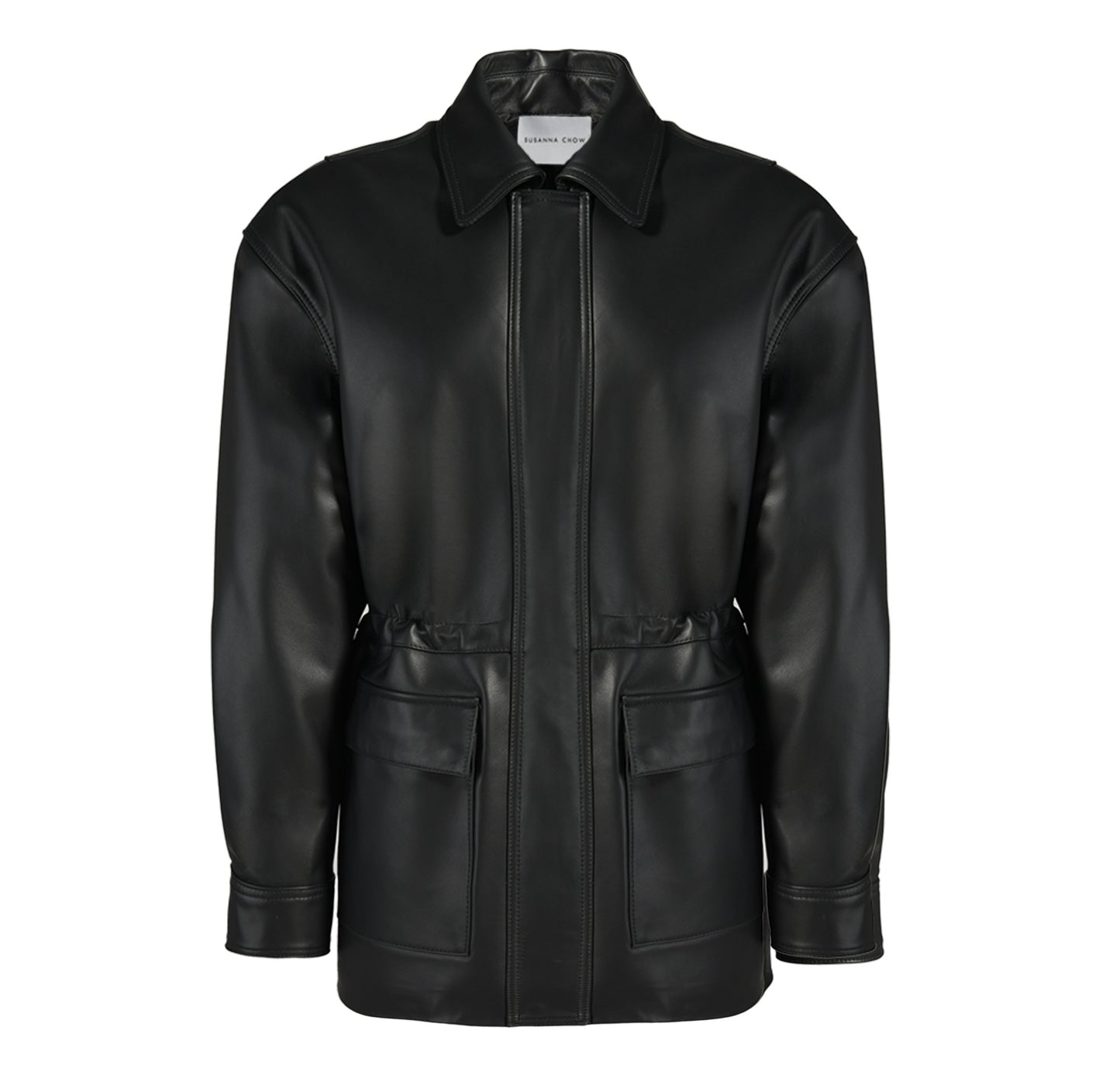 Allegra Leather Field Jacket