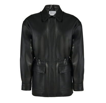 Allegra Leather Field Jacket