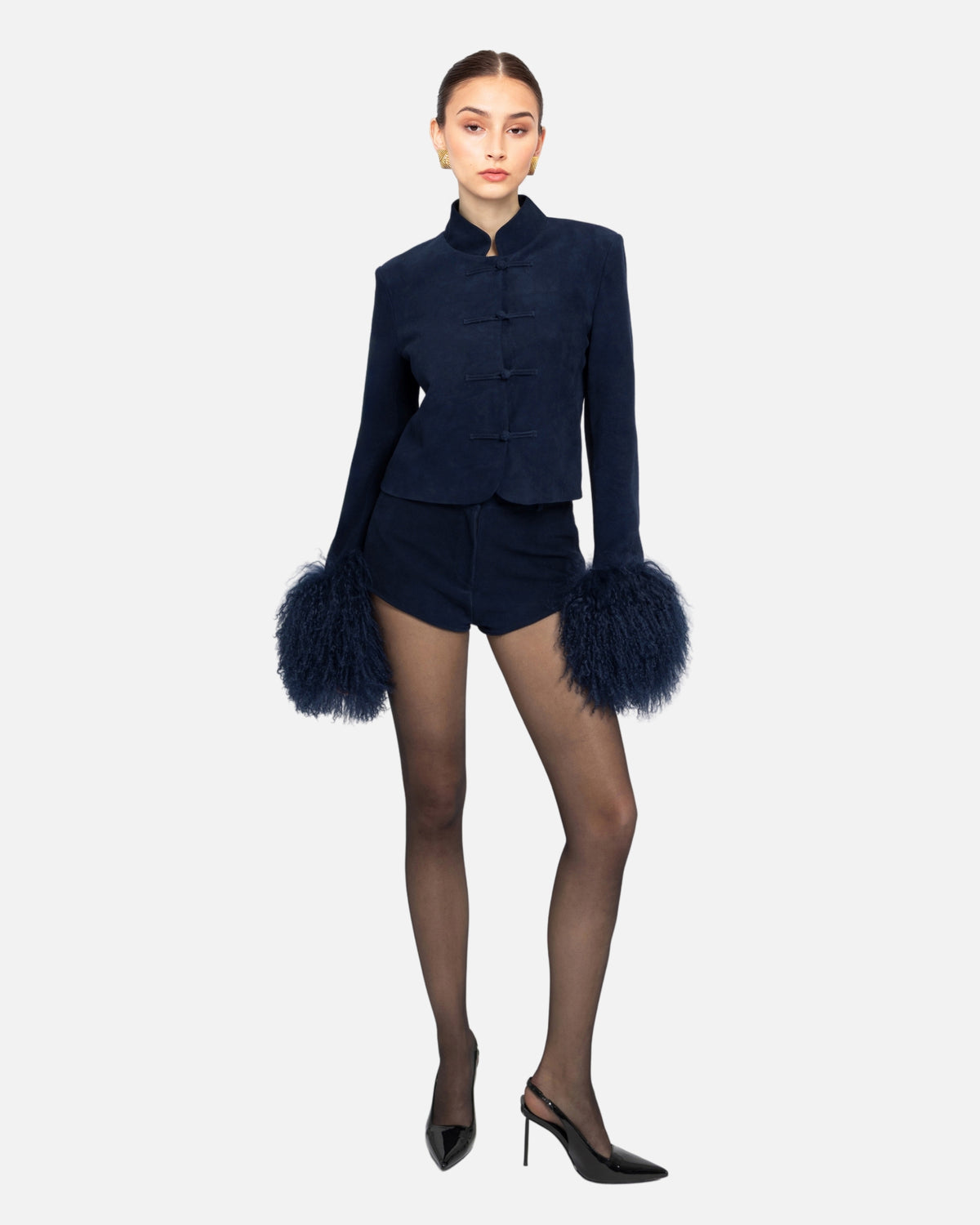 Naomi Suede Shorts