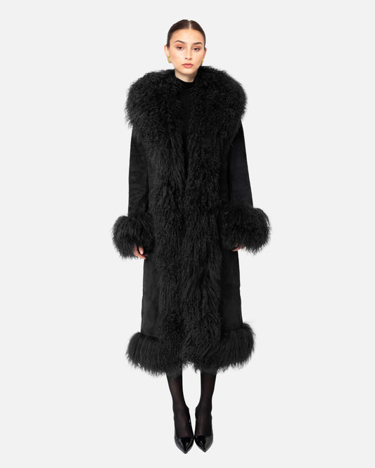 Dorothy Suede Maxi Coat