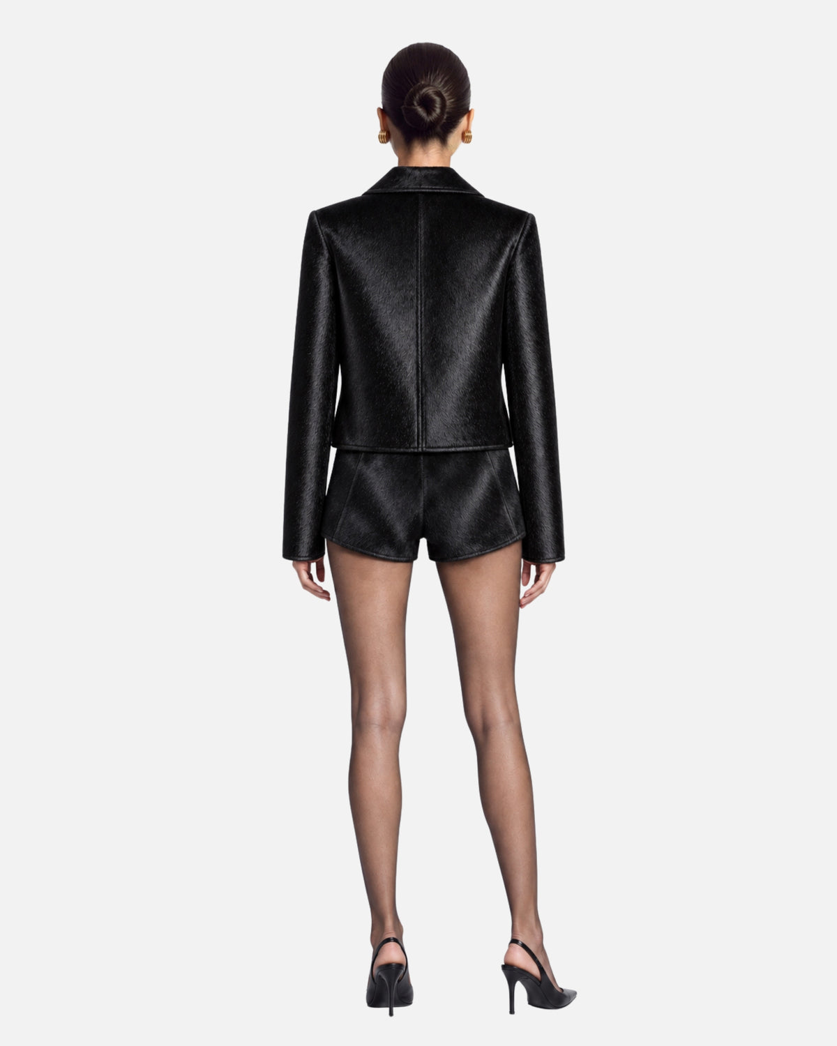 Naomi Calf Hair Micro Shorts