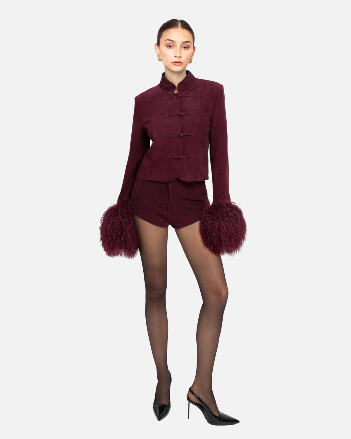 Naomi Suede Shorts