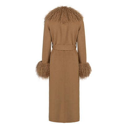 Inez Cashmere Shearling Coat