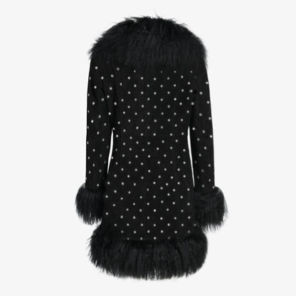 Dorothy Diamanté Suede Midi Coat