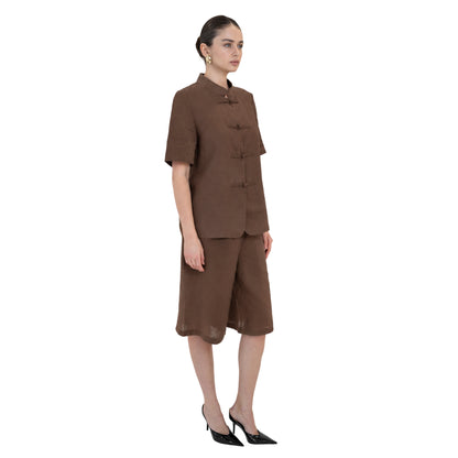Carina Linen Mandarin Jacket