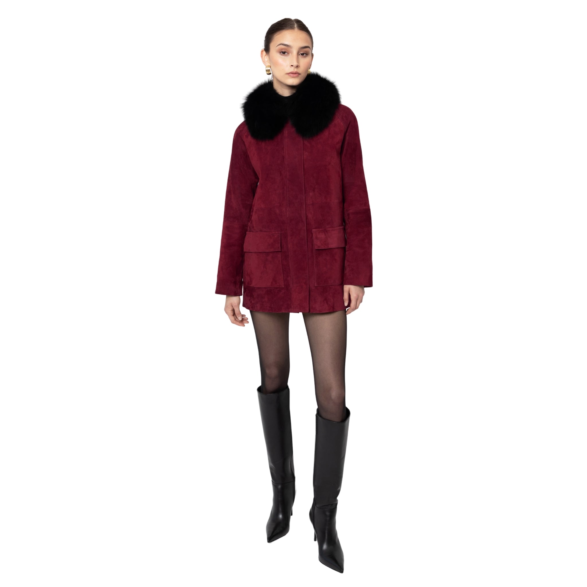 Raegan Suede Field Jacket – SUSANNA CHOW