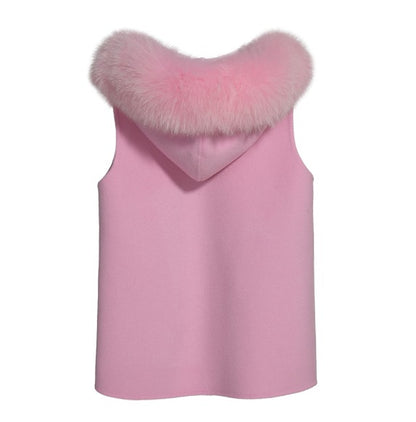 Mini Eleanor Hooded Cashmere Vest