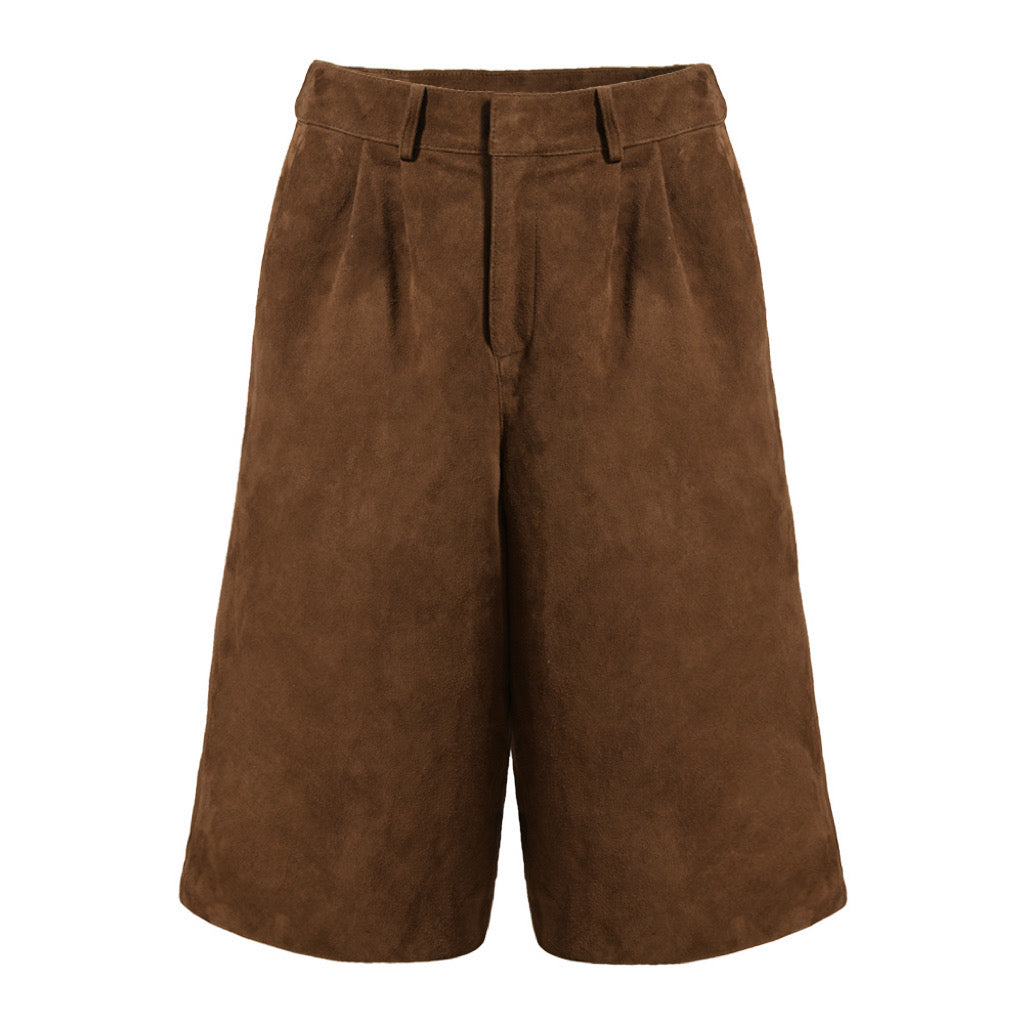 Tabitha Bermuda Suede Shorts