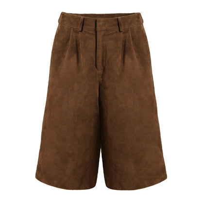 Tabitha Bermuda Suede Shorts