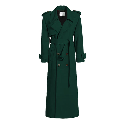 Madison Suede Trench Coat