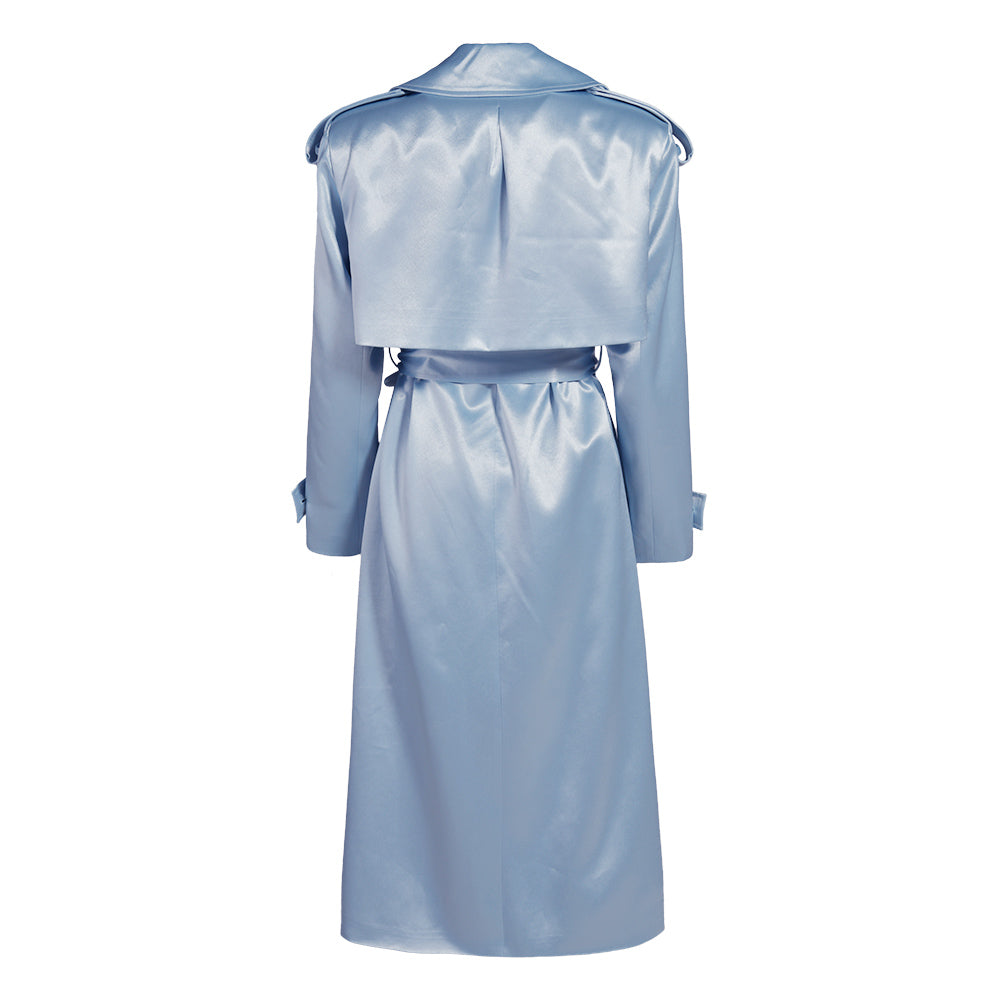 Olivia Satin Trench Coat