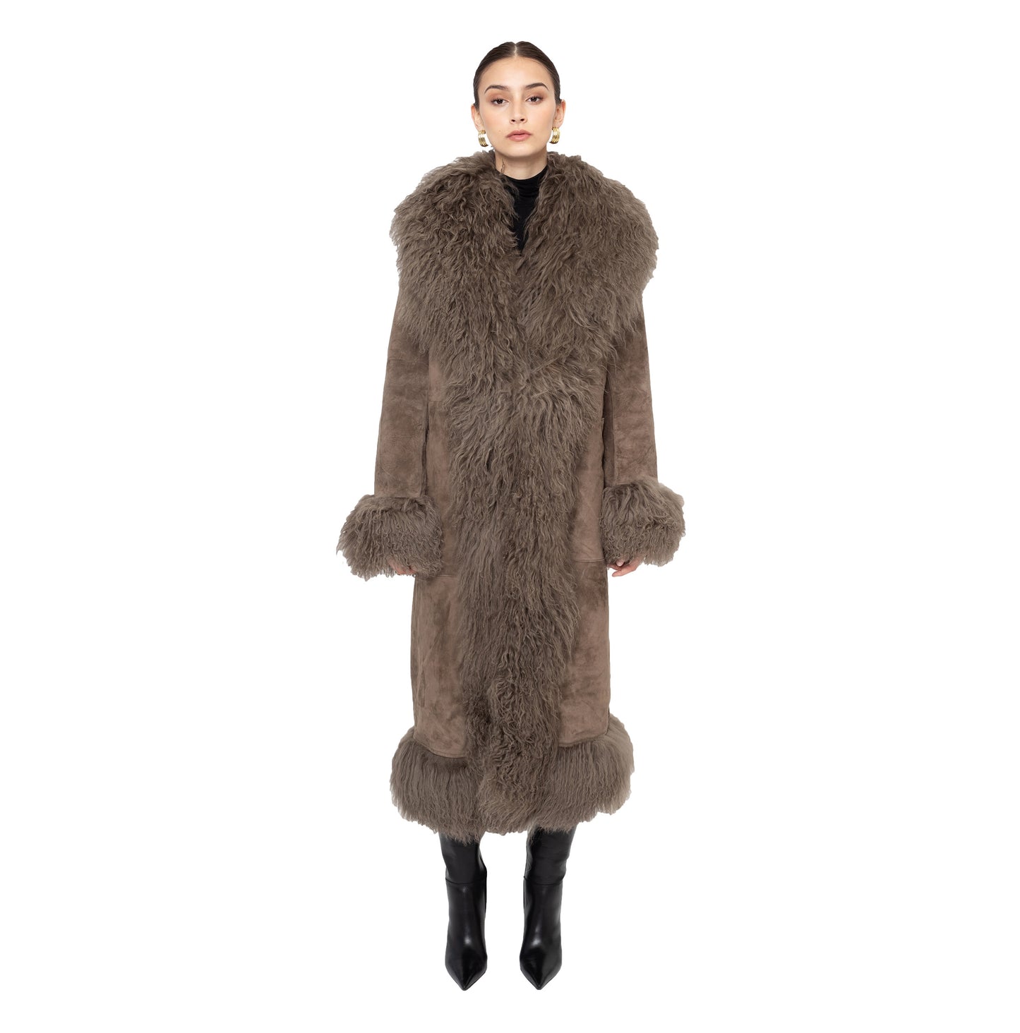 Dorothy Suede Maxi Coat