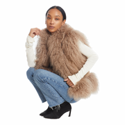 Dorothy Suede Shearling Vest