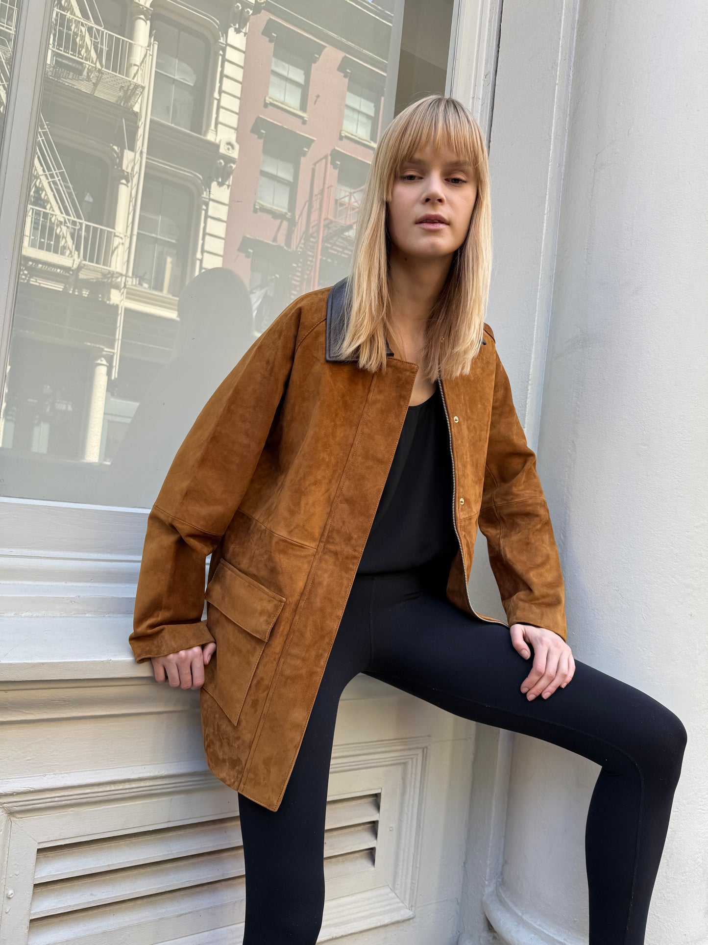 Raegan Suede Field Jacket