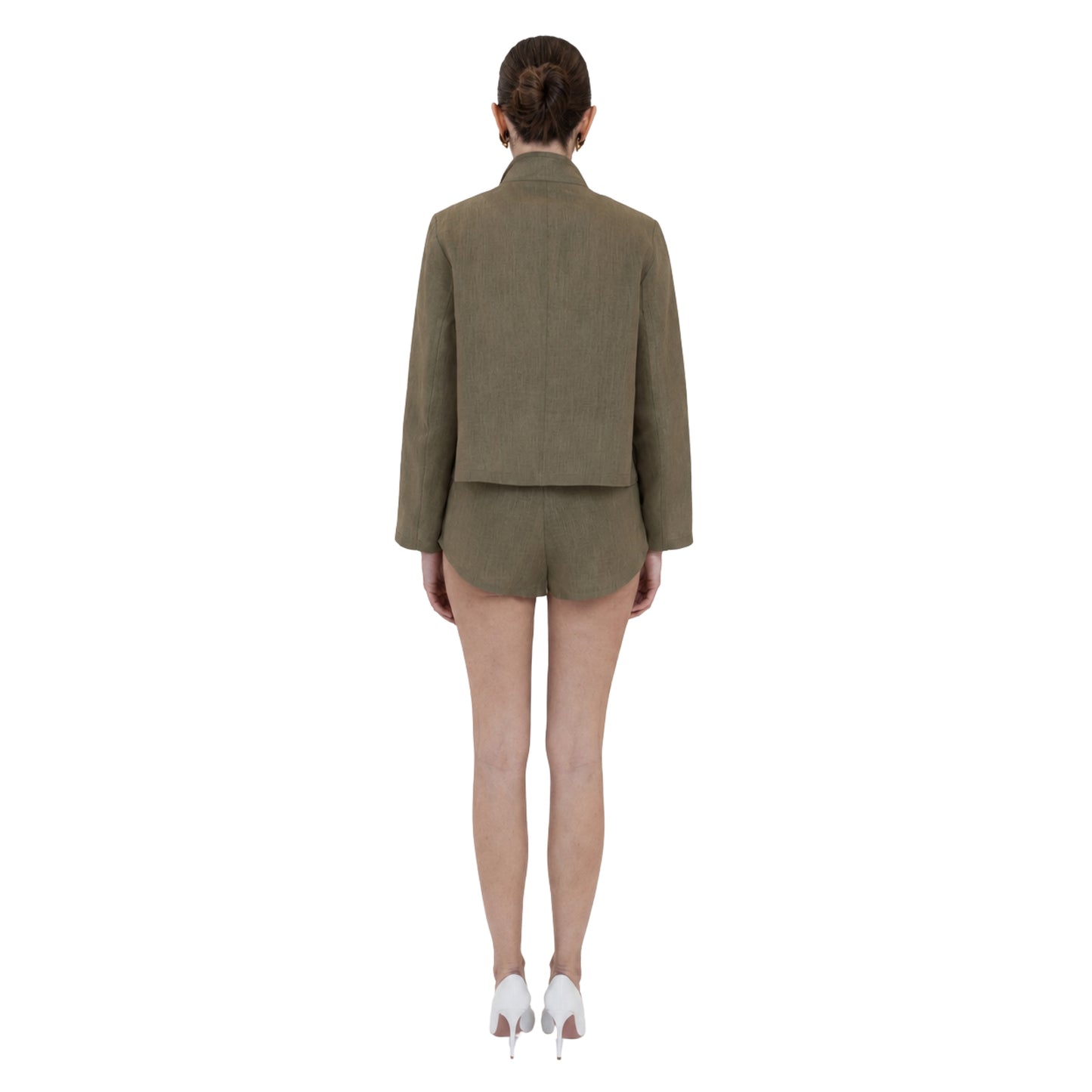 Leighton Linen Mandarin Jacket