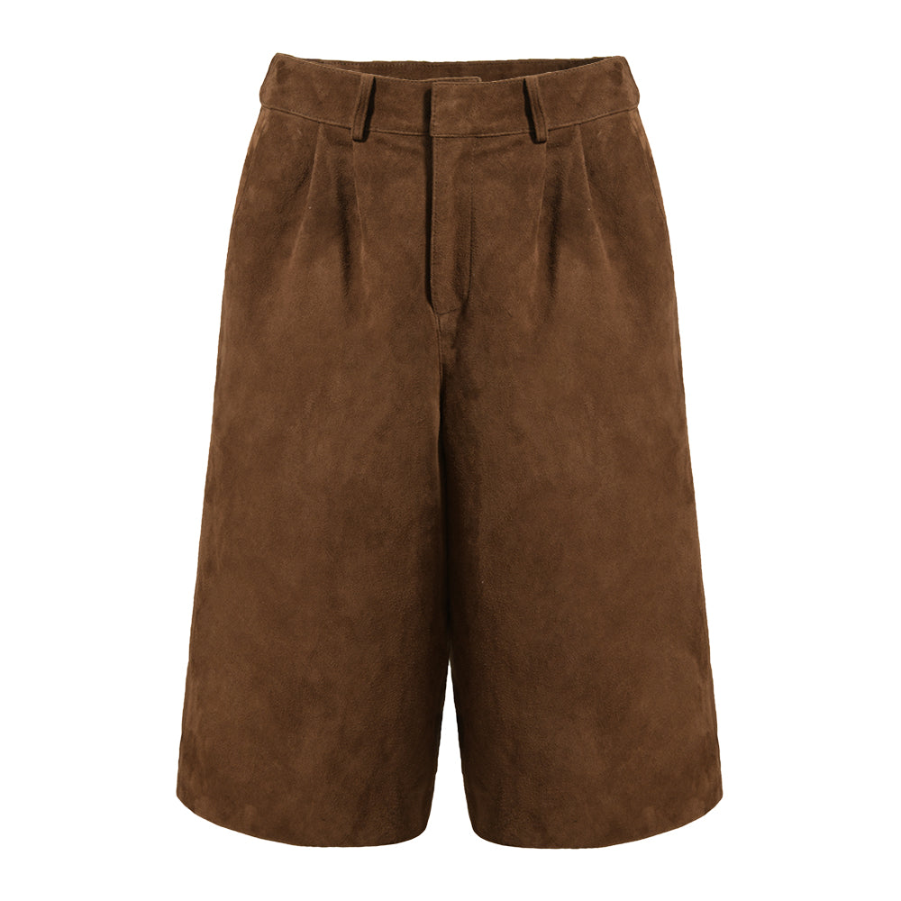Tabitha Bermuda Suede Shorts