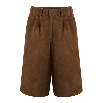Tabitha Bermuda Suede Shorts