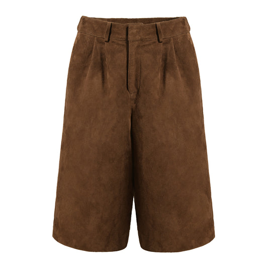 Tabitha Bermuda Suede Shorts