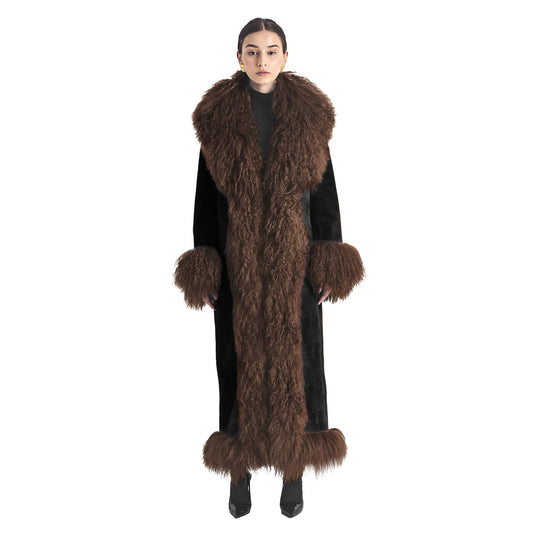 Dorothy Suede Ultra Maxi Coat