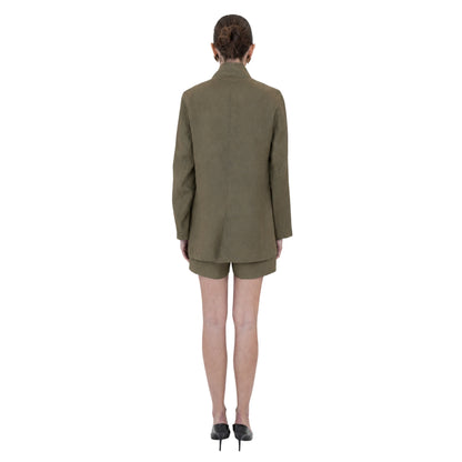 Sylvie Linen Mandarin Jacket